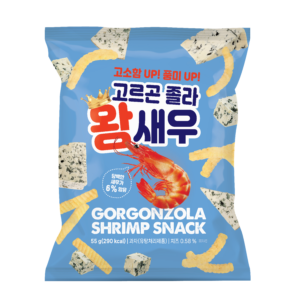 Gorgonzola shrimp snack