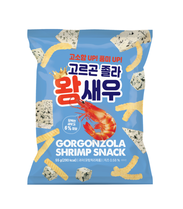 Gorgonzola shrimp snack